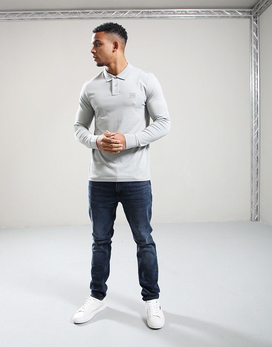 BOSS Passerby Polo Shirt Light Pastel Grey