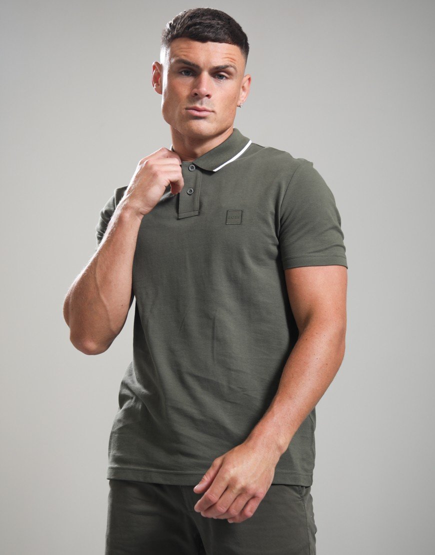 BOSS Passerford Polo Shirt Bright Green