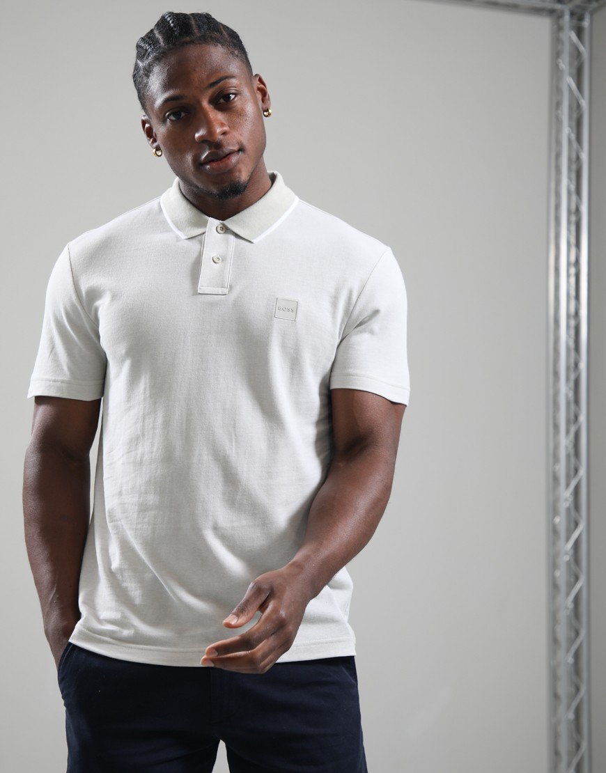 BOSS Passerford Polo Shirt Light Beige