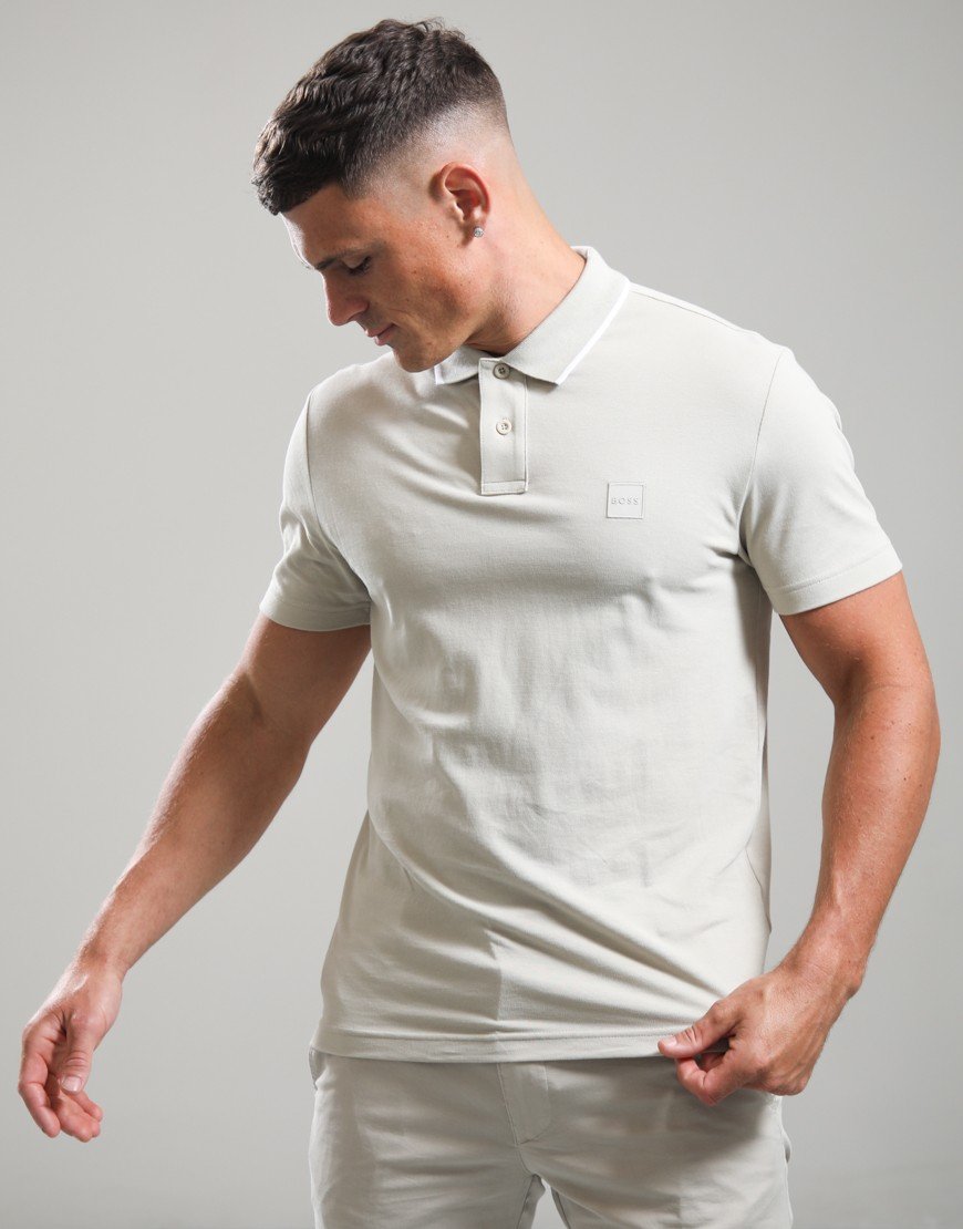 BOSS Passerford Polo Shirt Light Beige