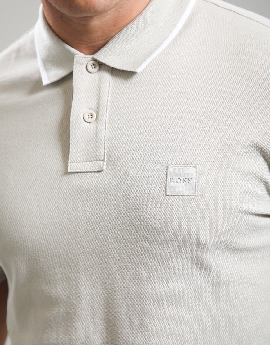 BOSS Passerford Polo Shirt Light Beige