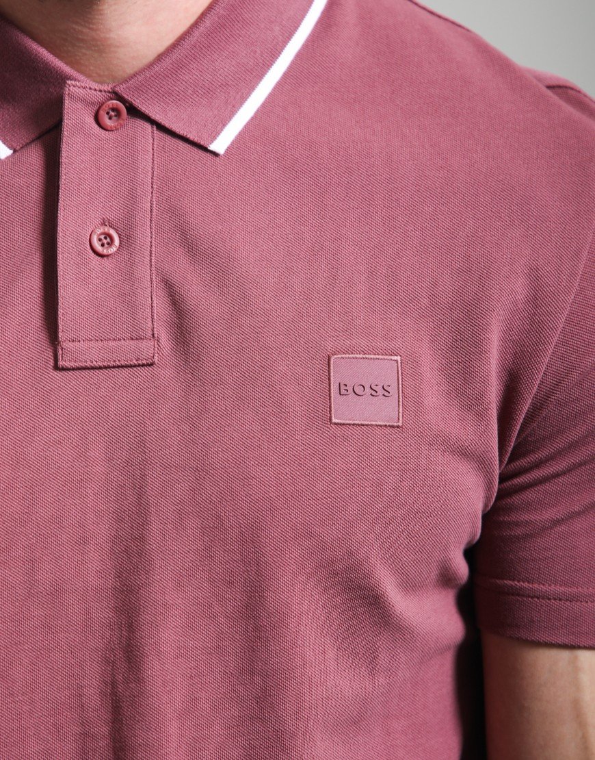 BOSS Passerford Polo Shirt Medium Red