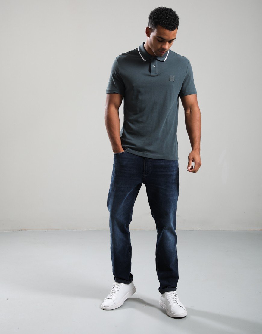 BOSS Passerford Polo Shirt Open Green 377