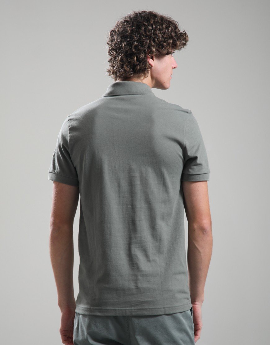 BOSS Passerzip Polo Shirt Open Grey