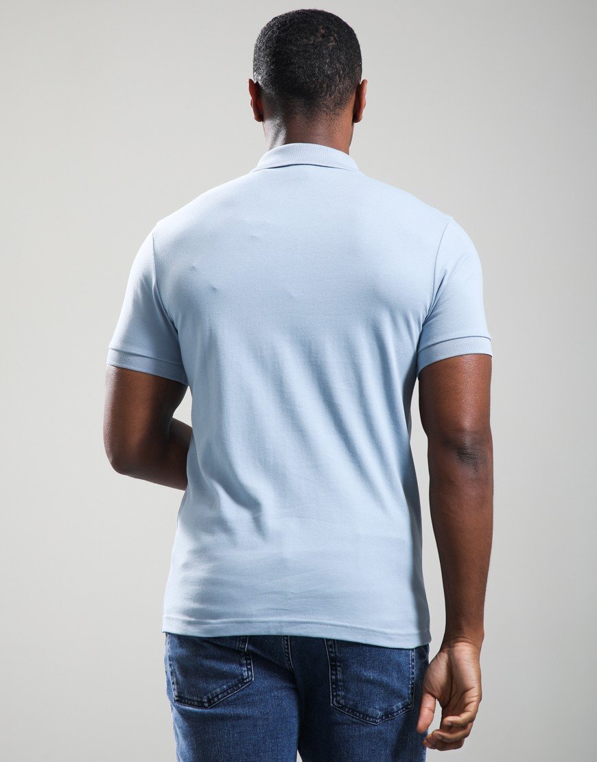 BOSS Passerzip Polo Shirt Light Pastel Blue