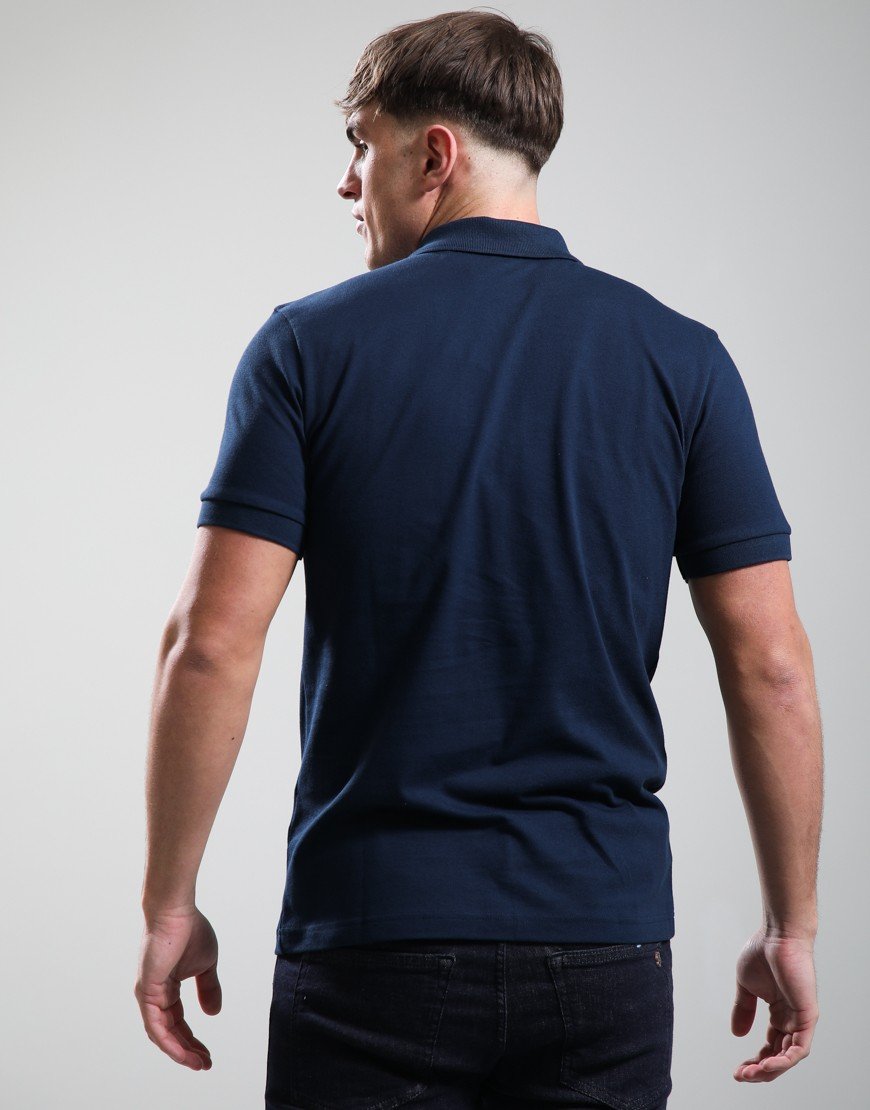 BOSS Passerzip Polo Shirt Open Blue