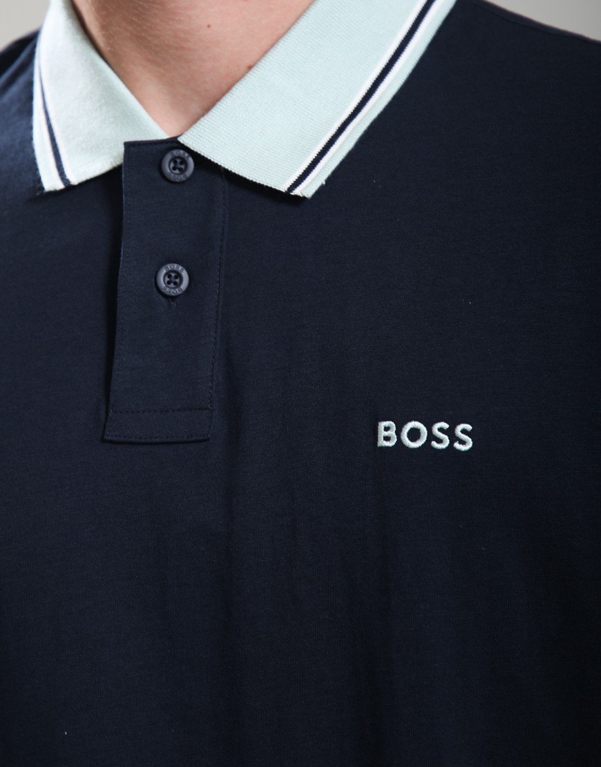 BOSS Pe_Blocks Polo Shirt Dark Blue