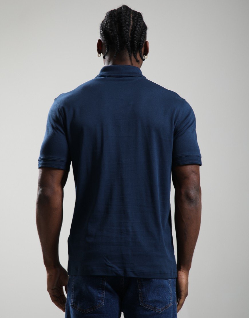 BOSS Pe_Interlock Polo Shirt Dark Blue