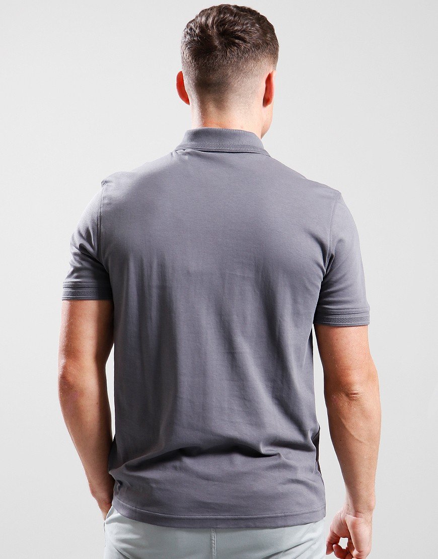 BOSS Pe_Interlock Polo Shirt Dark Grey