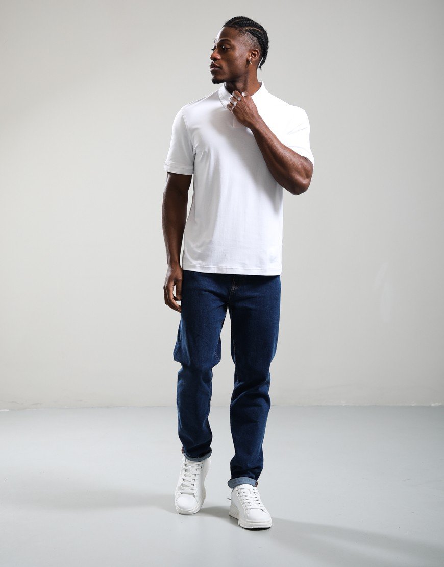 BOSS Pe_Interlock Polo Shirt White