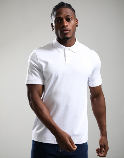 BOSS Pe_Interlock Polo Shirt White