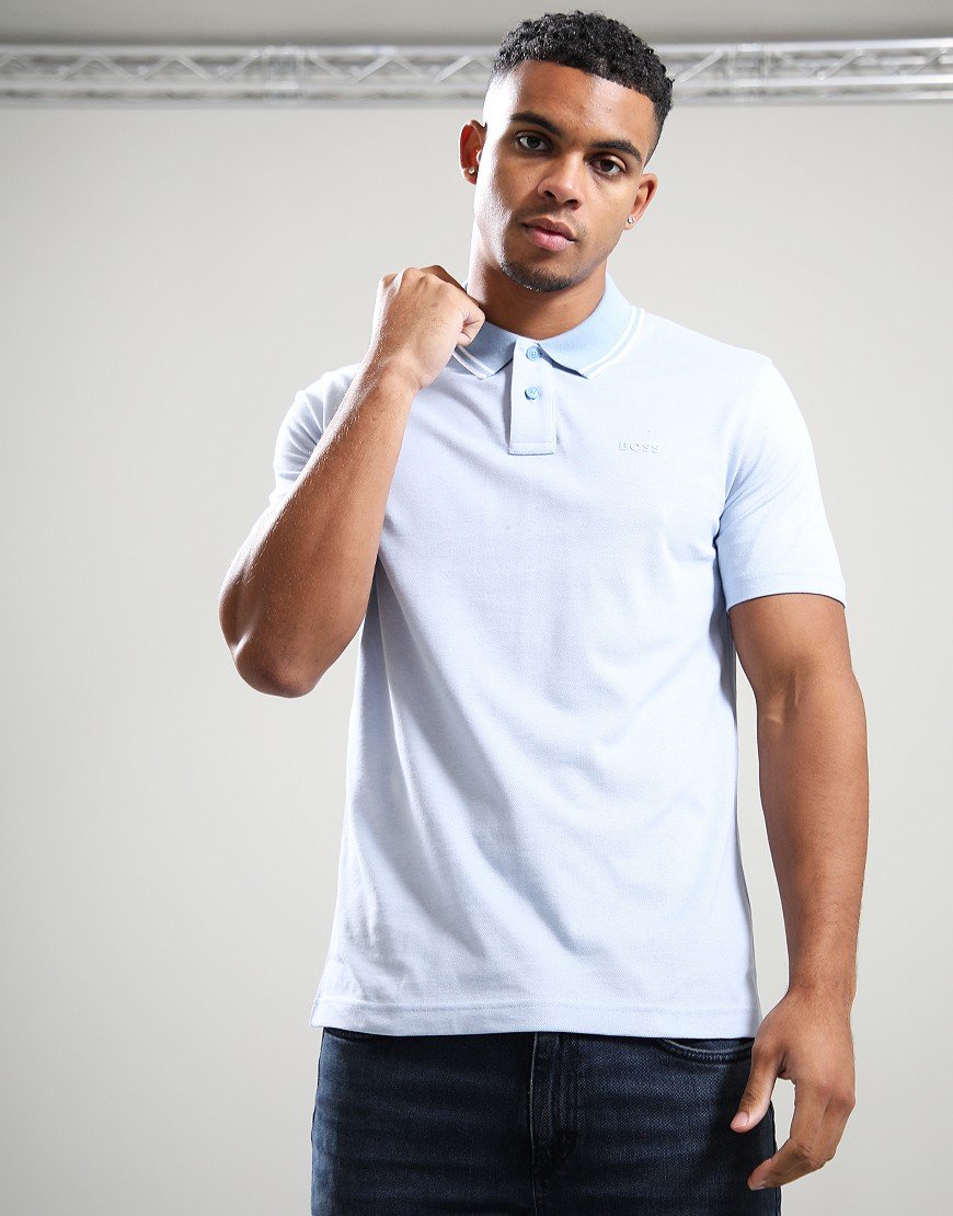 BOSS PeoxfordNew Polo Shirt Open Blue 470