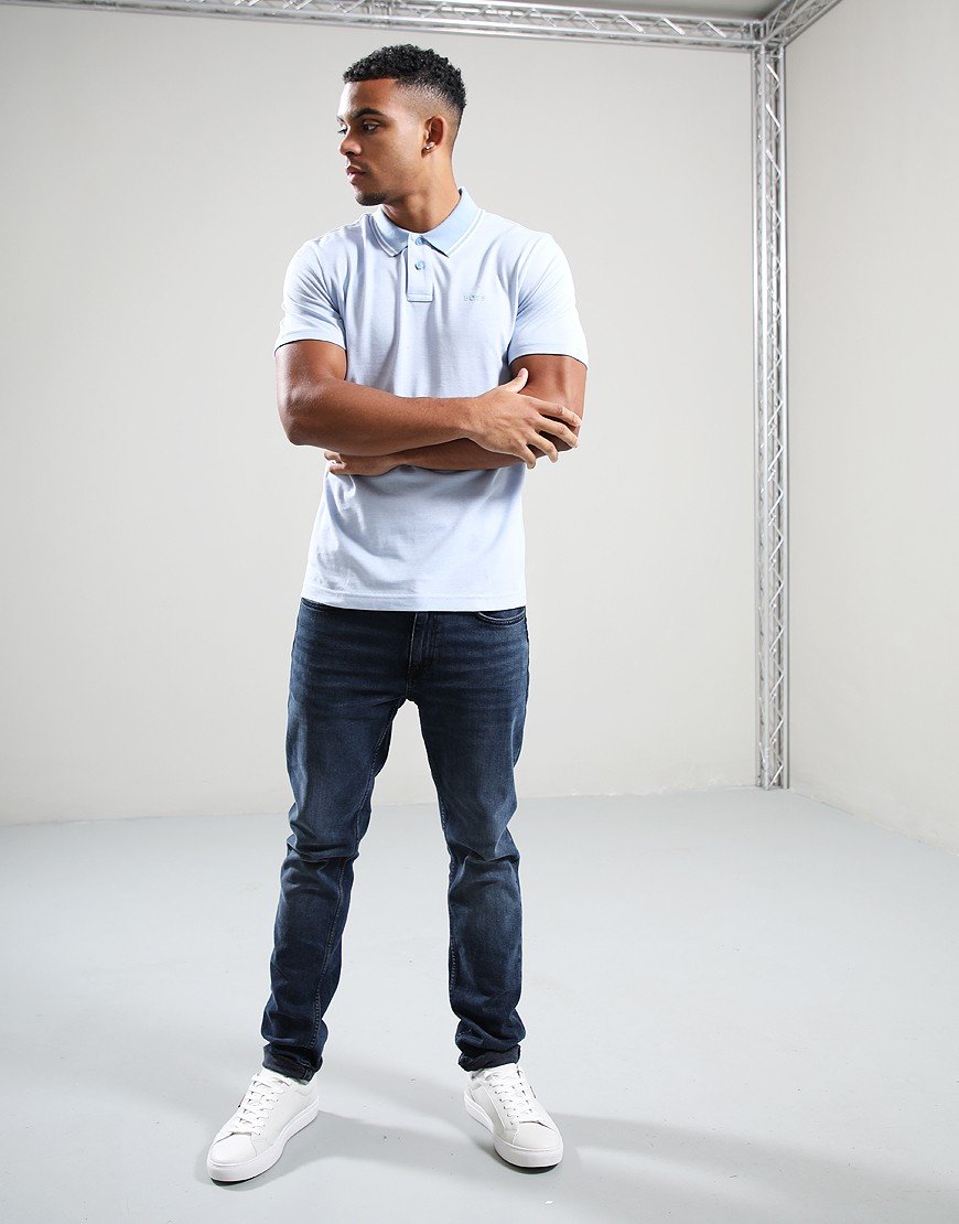 BOSS PeoxfordNew Polo Shirt Open Blue 470