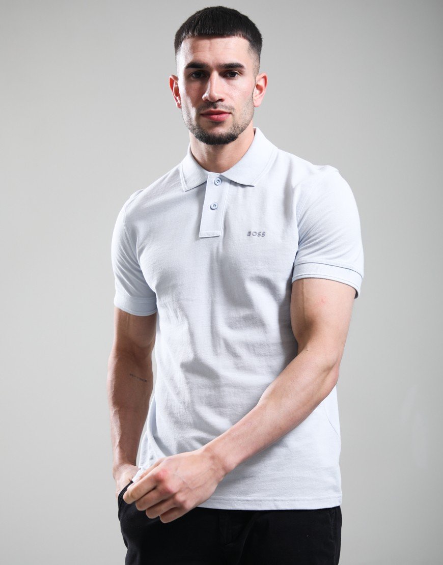 BOSS Prime Polo Shirt Light Pastel Grey