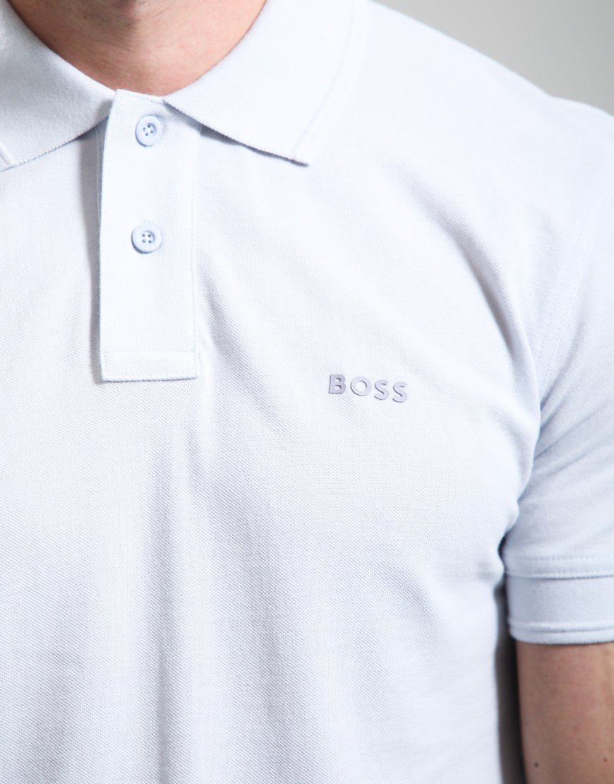 BOSS Prime Polo Shirt Light Pastel Grey