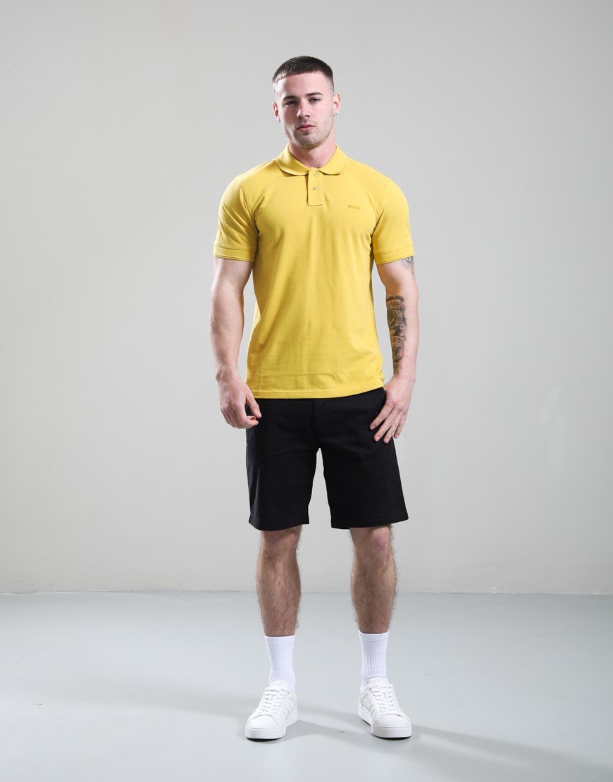 BOSS Prime Polo Shirt Medium Yellow