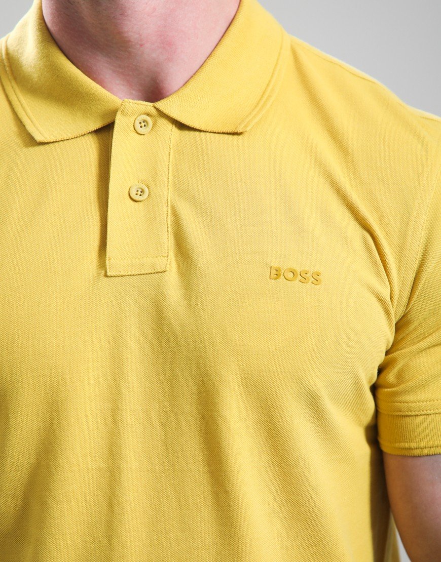 BOSS Prime Polo Shirt Medium Yellow