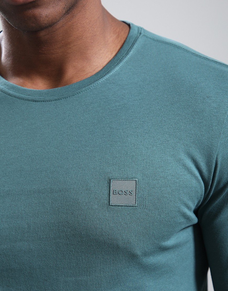 BOSS Tacks Long Sleeve T-Shirt Open Green