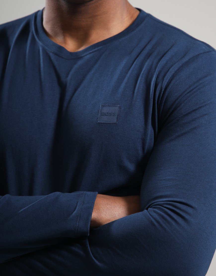BOSS Tacks Long Sleeve T-Shirt Open Blue