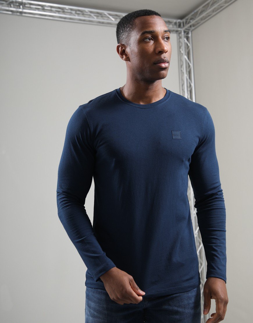 BOSS Tacks Long Sleeve T-Shirt Open Blue