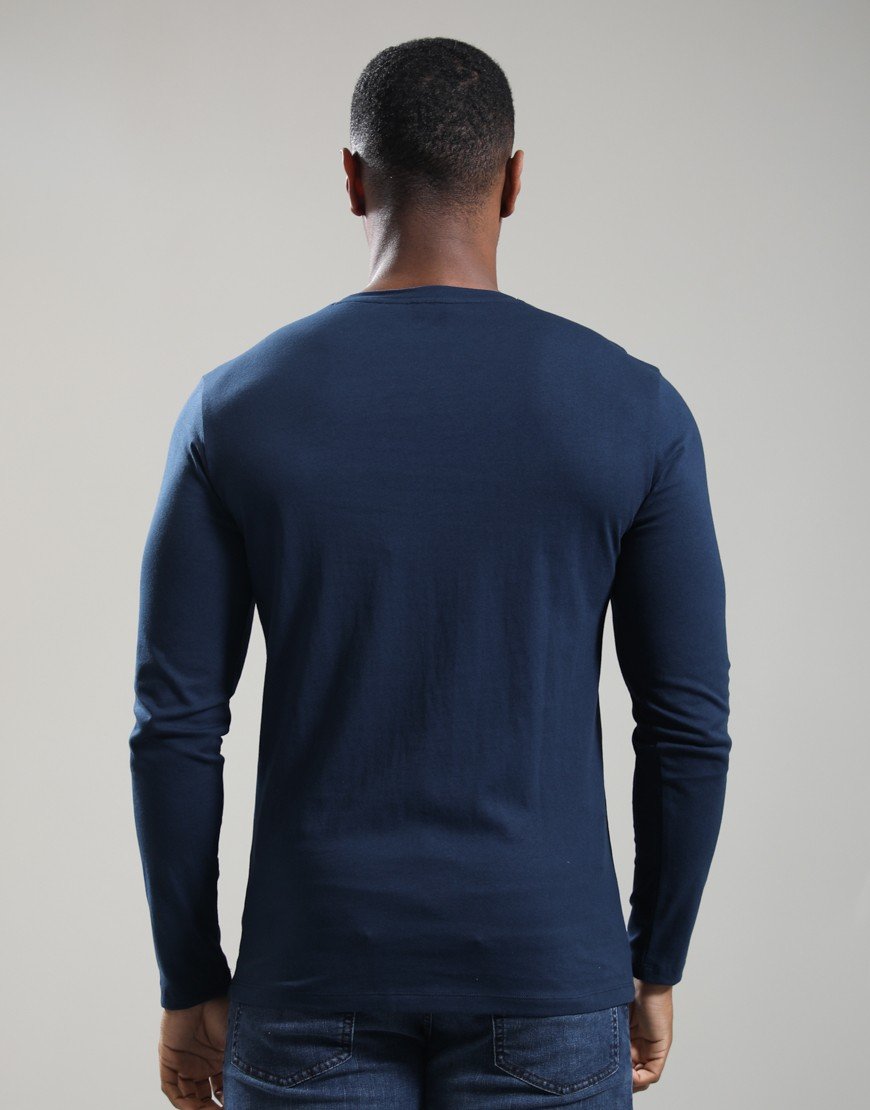 BOSS Tacks Long Sleeve T-Shirt Open Blue