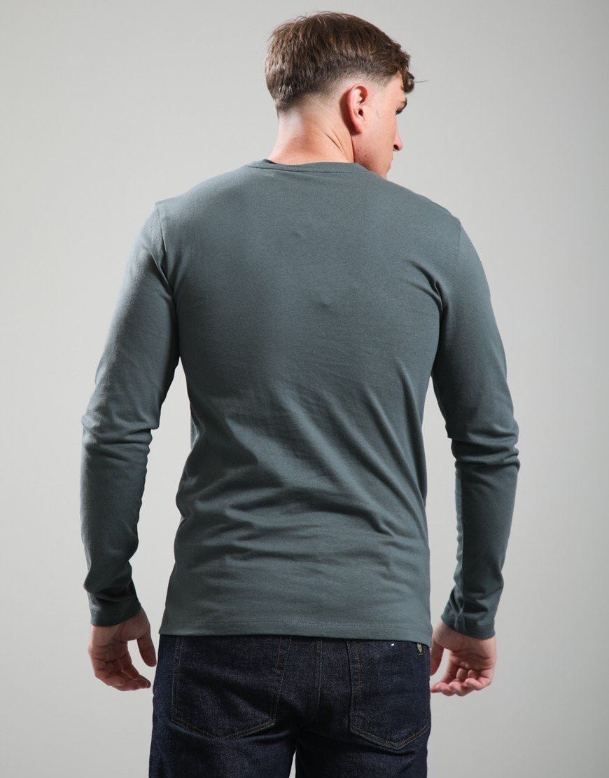 BOSS Tacks Long Sleeve T-Shirt Open Green