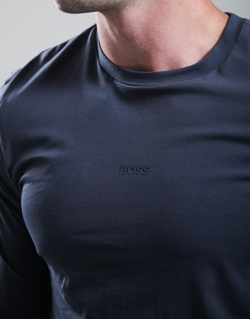 BOSS TChark Long Sleeve T-Shirt Dark Blue