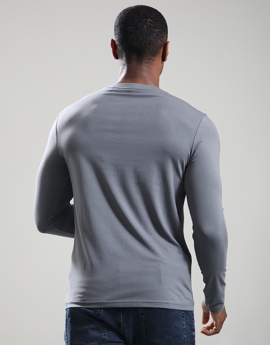 BOSS TChark Long Sleeve T-Shirt Open Grey