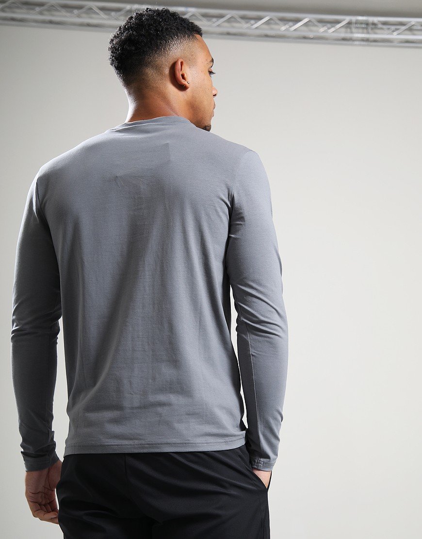 BOSS TChark Long Sleeve T-Shirt Open Grey