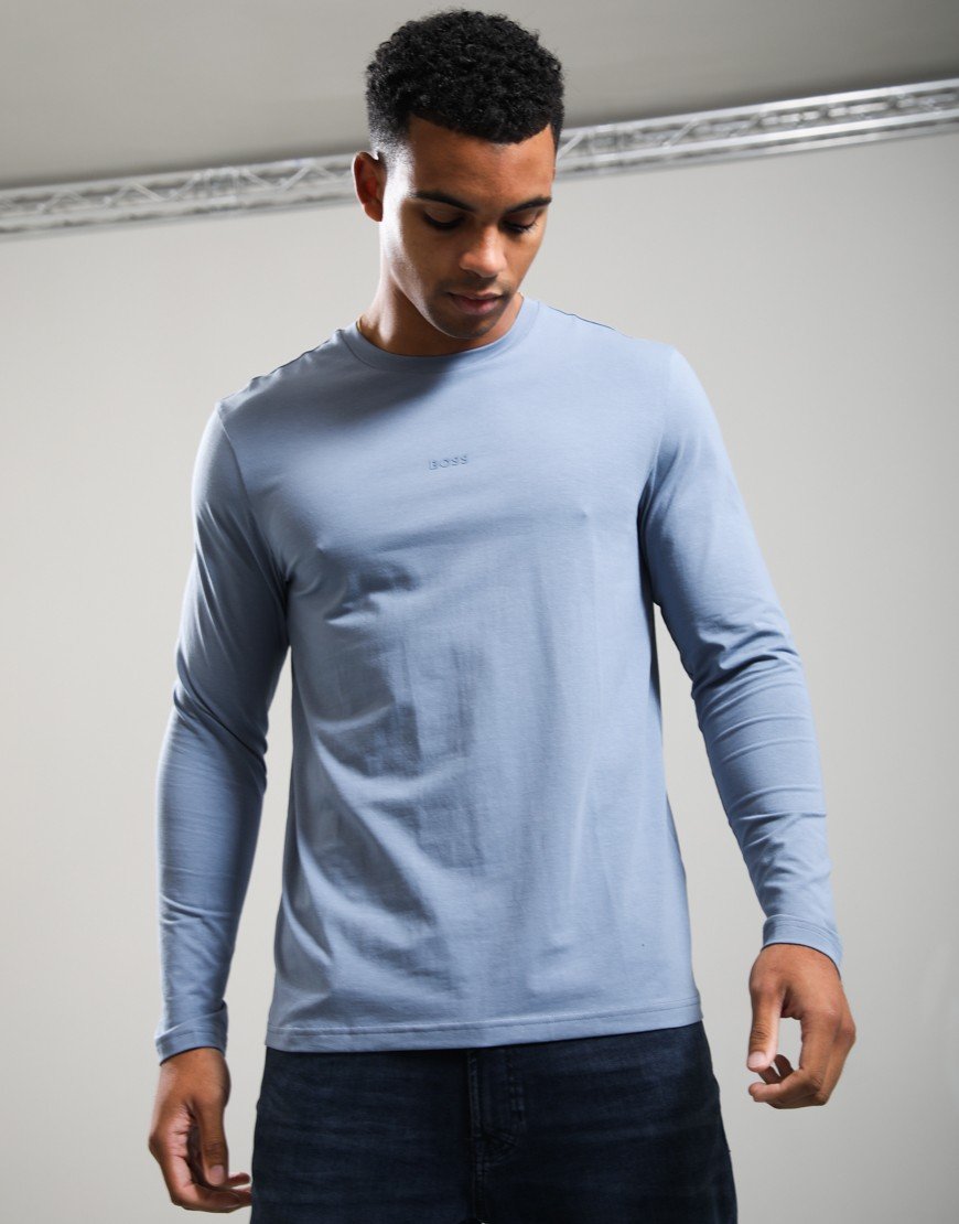 BOSS TChark Long Sleeve T-Shirt Medium Blue 424