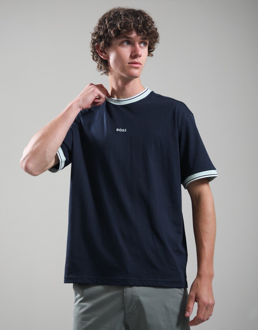 BOSS Te_Blocks T-Shirt Dark Blue