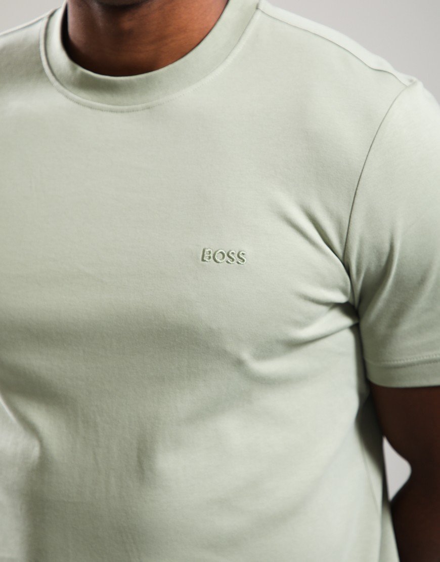 BOSS Te_interlock T-Shirt Open Green 370