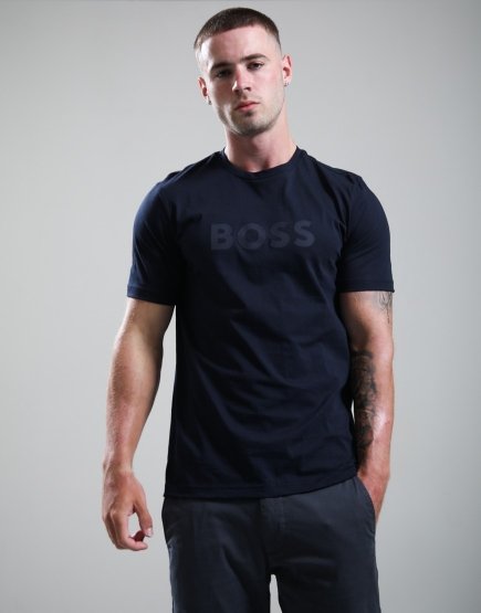 BOSS Te_Logo T-Shirt Dark Blue