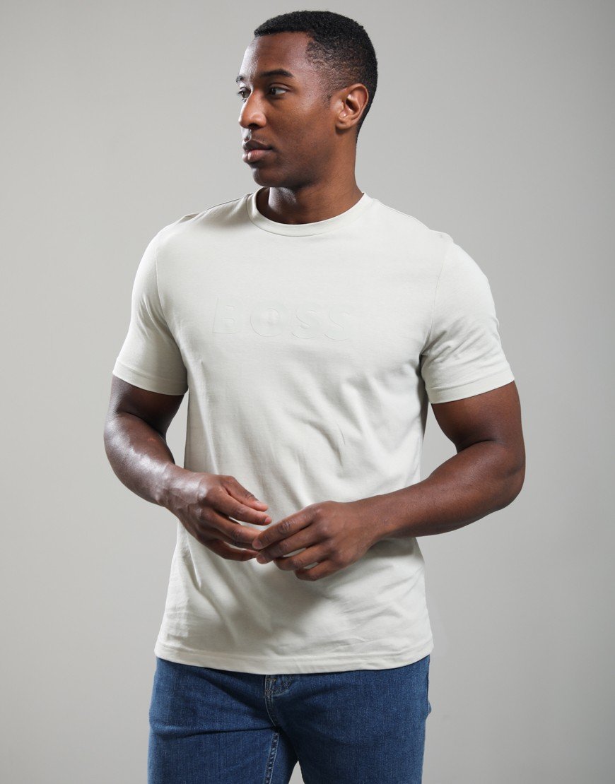 BOSS Te_Logo T-Shirt Light Beige