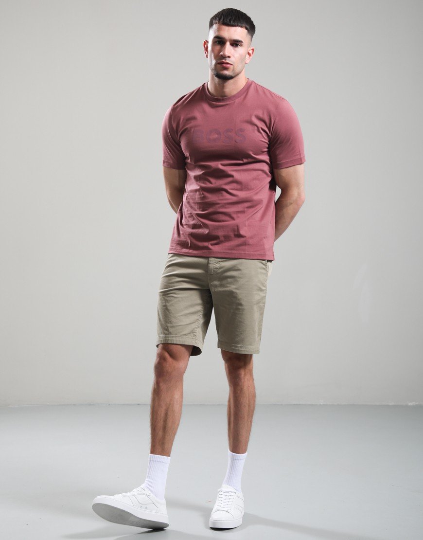 BOSS Te_Logo T-Shirt Medium Red