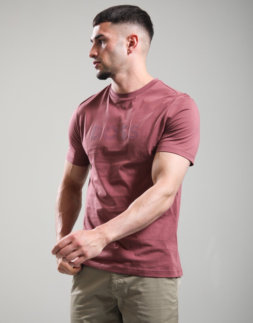 BOSS Te_Logo T-Shirt Medium Red