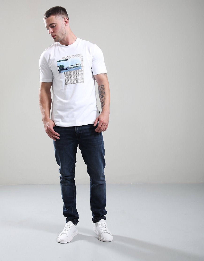 BOSS Te_ontheway T-Shirt White BOSS Te_ontheway T-Shirt White