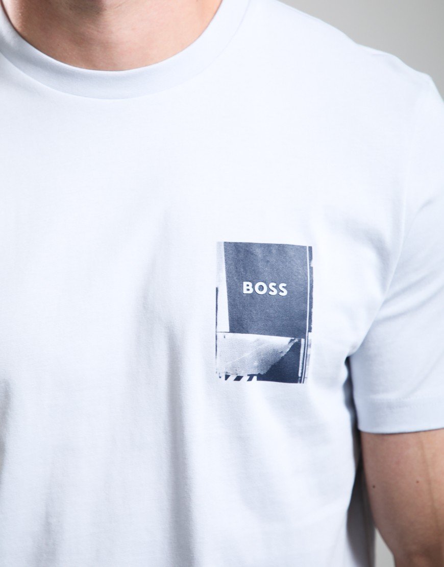 BOSS Te_Plain T-Shirt Light Pastel Grey