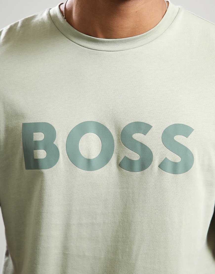 BOSS Thinking 1 T-Shirt Open Green 370 BOSS Thinking 1 T-Shirt Open Green 370