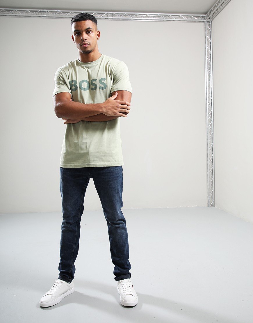 BOSS Thinking 1 T-Shirt Open Green 370 BOSS Thinking 1 T-Shirt Open Green 370