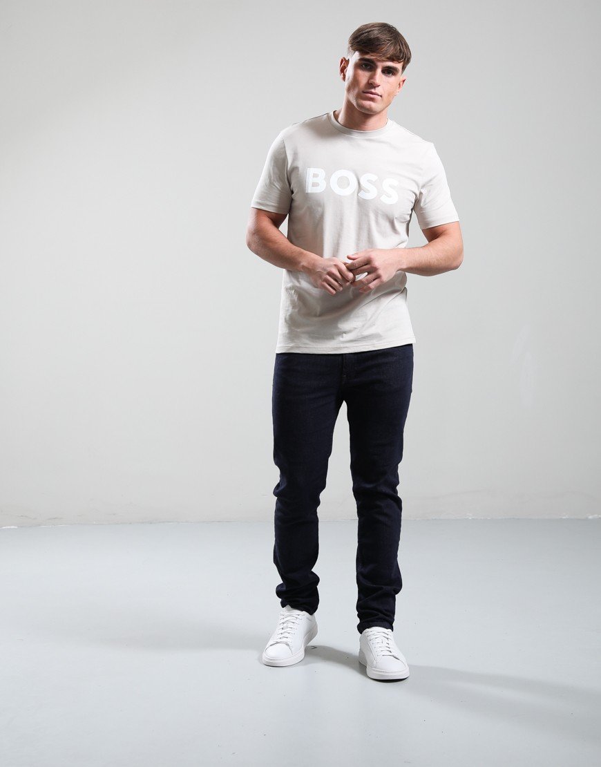 BOSS Thinking1 T-Shirt Open Grey