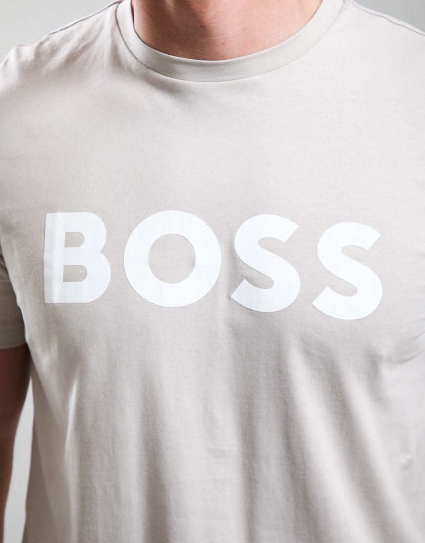 BOSS Thinking1 T-Shirt Open Grey
