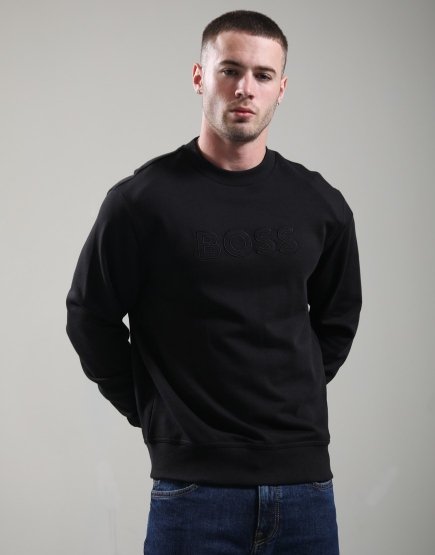 BOSS We_Logo Crew Sweat Black