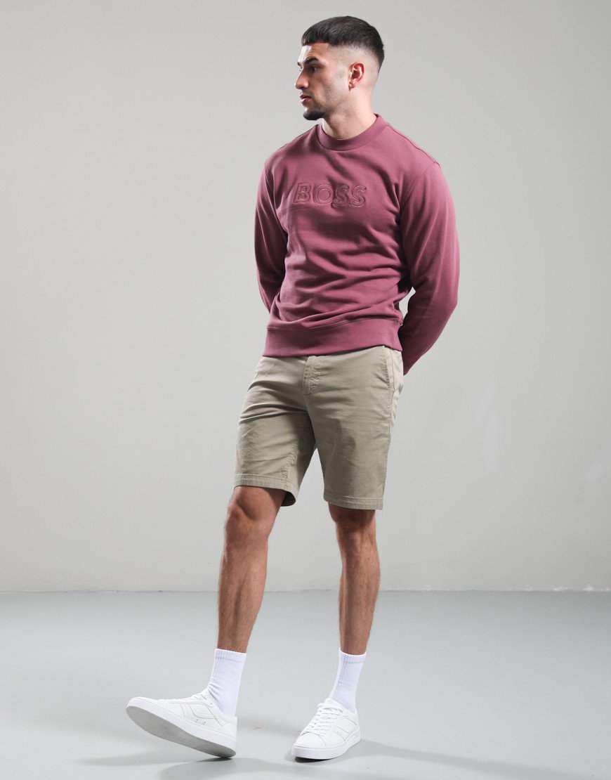 BOSS We_Logo Crew Sweat Medium Red