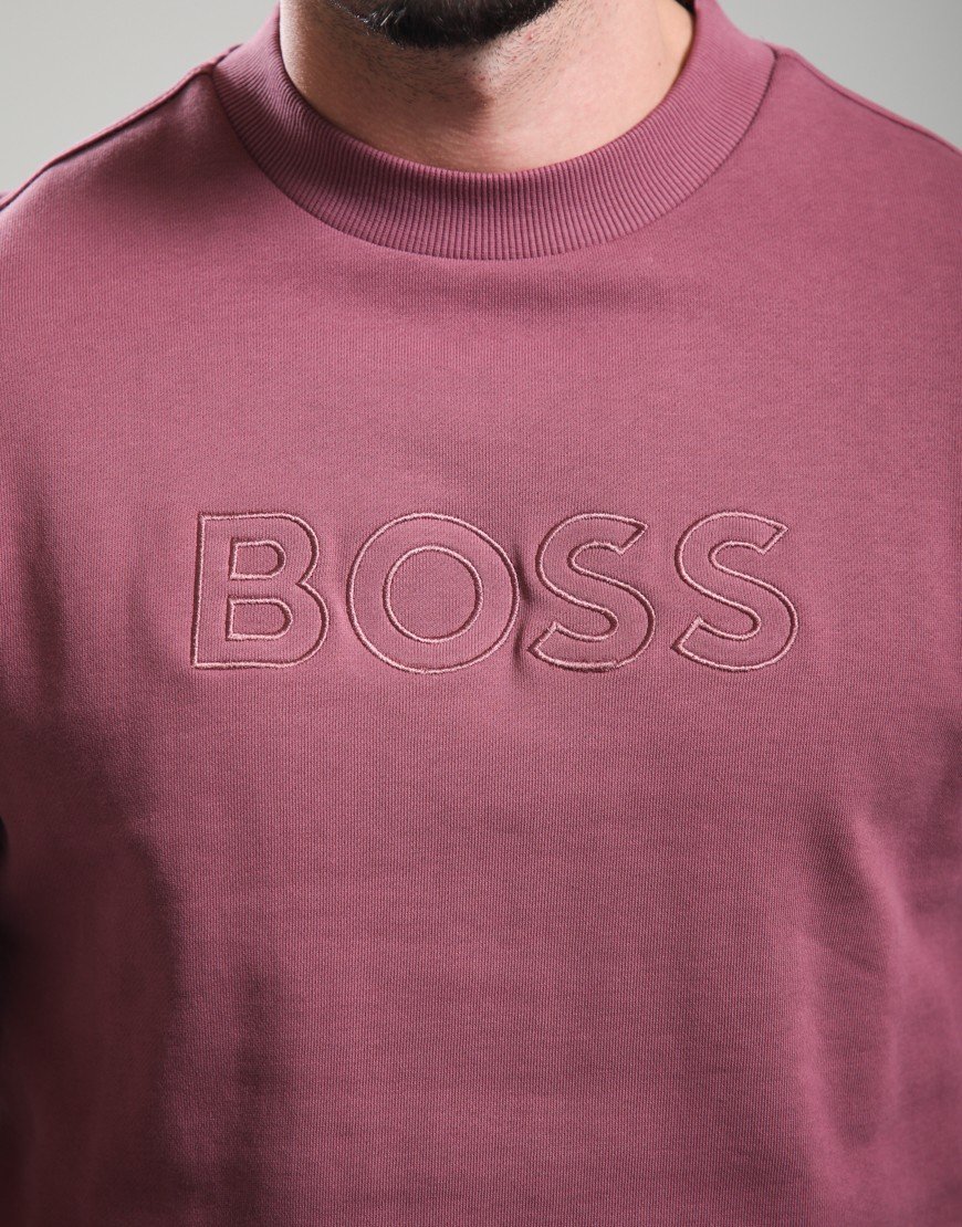 BOSS We_Logo Crew Sweat Medium Red