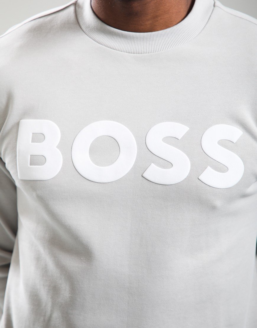 BOSS WeBasic Crew Sweat Open Grey