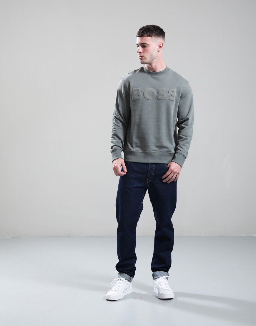 BOSS WeBasic Crew Sweat Open Grey