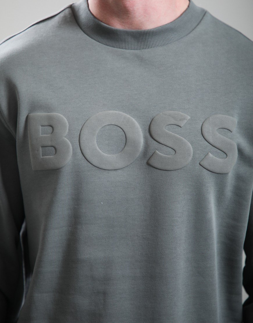 BOSS WeBasic Crew Sweat Open Grey