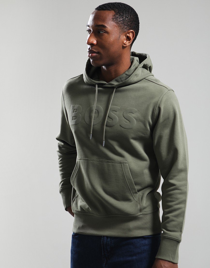 BOSS WeBasic Hoodie Open Green BOSS WeBasic Hoodie Open Green
