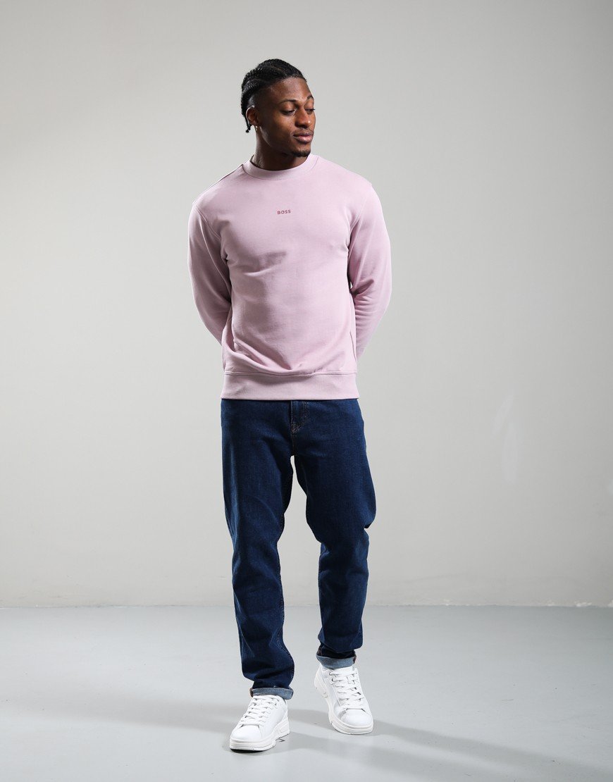 BOSS WeSmall Crew Sweat Light Pastel Purple